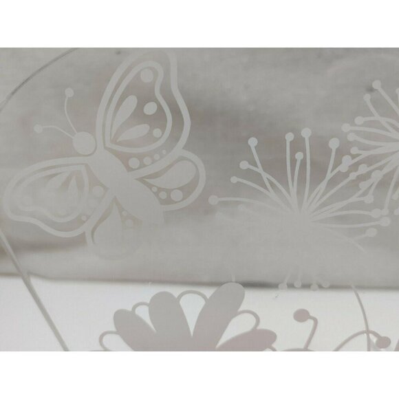 Butterfly Flower LED Night Light Lamp With USB Cable Pink Clear Acrylic Panel - Picture 3 of 8